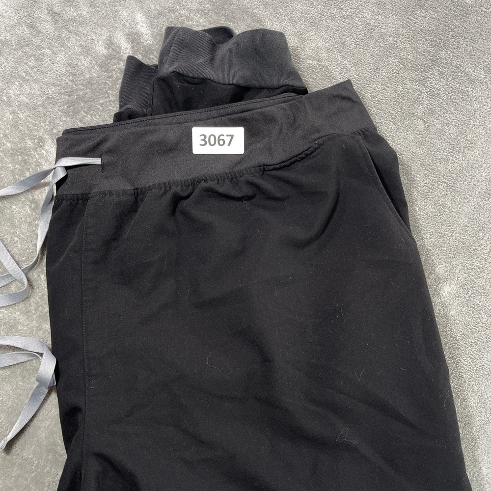 FIGS Technical‎ Collection Jogger Scrub Pants Women 6XL Black Drawstring Cargo